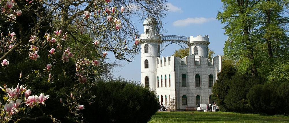 Das Schloss auf der Pfaueninsel.