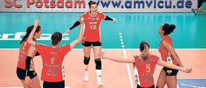 Geschafft. Durch einen 3:0-Viertelfinalsieg gegen Nawaro Straubing schmetterte sich der SCP in die Vorschlussrunde.