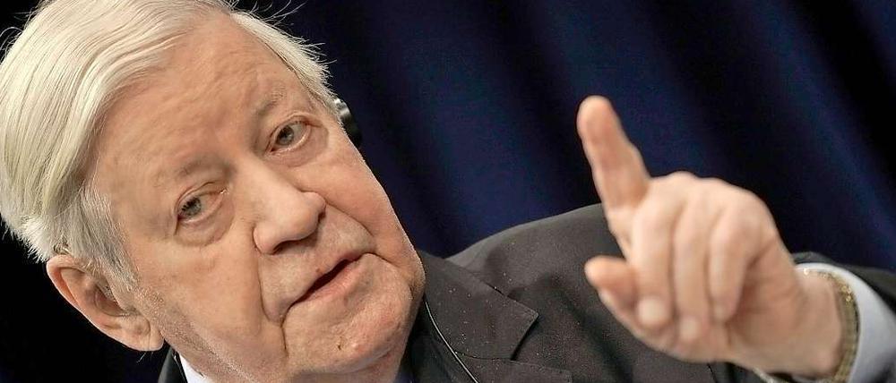 Offene Worte: Altkanzler Helmut Schmidt geht mit seinen politischen Enkeln hart ins Gericht.