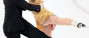 Vergangene Zeiten. Sascha Rabe mit seiner früheren Partnerin Tanja Kolbe. Foto: dpa