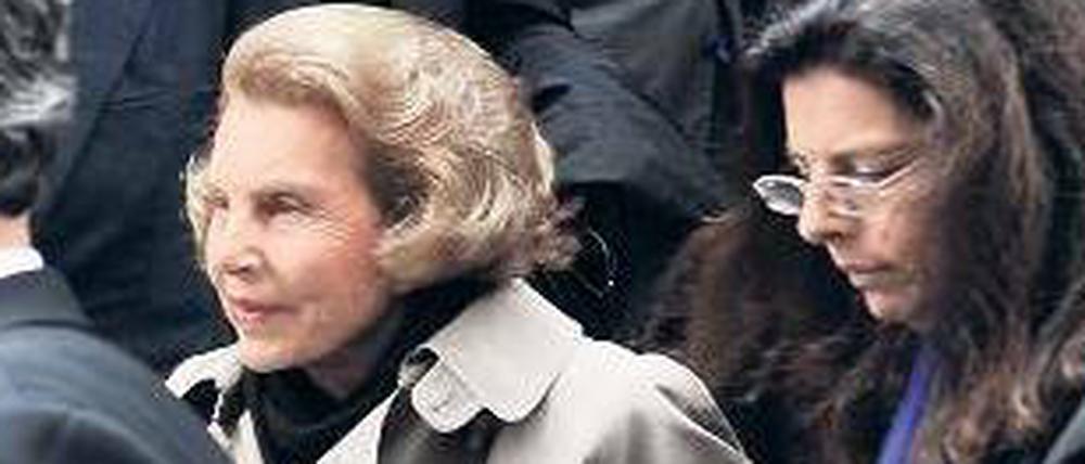 Haben sich geeinigt. Liliane Bettencourt, Tochter Françoise Bettencourt-Meyers.