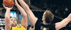 Die letzten europäischen Minuten. 2009 war Albas bis dato letzter Auftritt in der Euroleague gegen Maroussi Athen. Foto: dapd