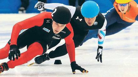 Auf den ersten Metern. Robert Seifert (links) lebt von seiner Explosivität.Foto: dpa