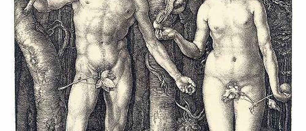 „Adam und Eva“, Kupferstich von Albrecht Dürer (1471–1528). Foto: dpa