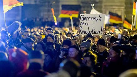 "Pegida"-Demonstration am 22. Dezember in Dresden. 