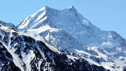Mit 3750 Metern ist der Mount Cook der höchste Berg Neuseelands.