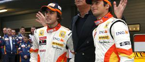 Formel 1 - Renault Alonso, Briatore und Piquet