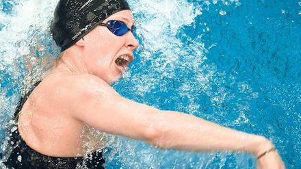 Schnell unterwegs. Dorothea Brandt soll heute mit der deutschen 4-x-100-Meter-Freistil-Staffel eine Medaille gewinnen. 