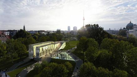 So könnte der Neubau im Monbijoupark aussehen.