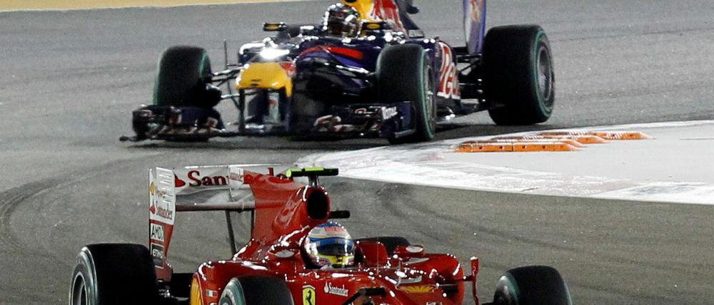 Vettel kam in Singapur nicht an Alonso vorbei.