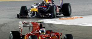 Vettel kam in Singapur nicht an Alonso vorbei.