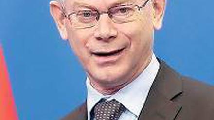 Herman van Rompuy arbeitet gemeinsam mit Barroso den Pakt aus.