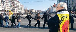 Der Protest gegen Atomkraftnutzung ist nach wie vor groß.