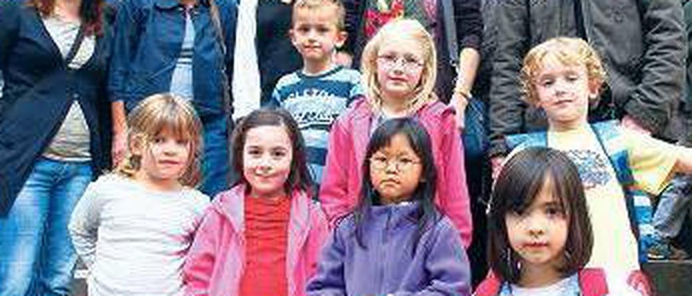 Gemeinsam geht es besser: Schüler und Eltern der Lenau-Grundschule.