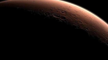Morgenstimmung auf dem Mars.