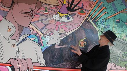 Ein Leben für den Comic: Giraud - hier vor einem seiner als Moebius geschaffenen Motive - veröffentlichte seit 1963 seine Geschichten.