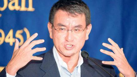 Taro Kono (49) sitzt für die oppositionelle LDP im Parlament. Er dürfte der einzige seit Jahren erklärte Atomkraftgegner in der japanischen Volksvertretung sein. 