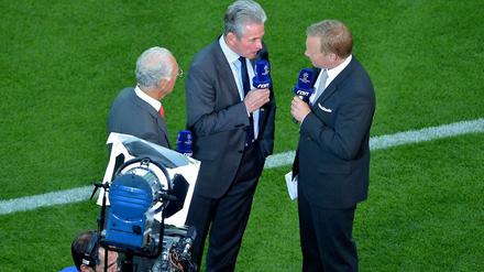 Wo redet er künftig? Johannes B. Kerner (rechts) mit Jupp Heynckes.