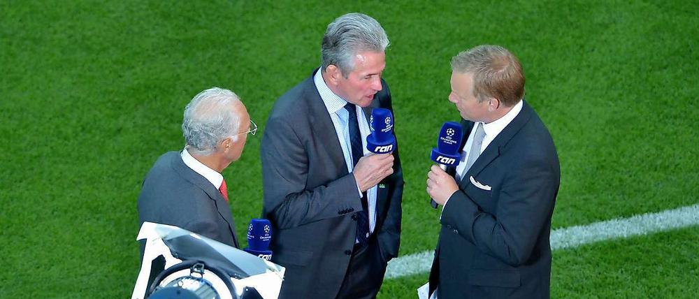 Wo redet er künftig? Johannes B. Kerner (rechts) mit Jupp Heynckes.