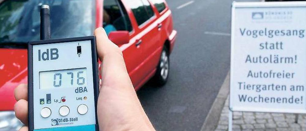 Lärmverursacher. Vor allem der Straßenverkehr wird von den Berlinern als belastend empfunden. 