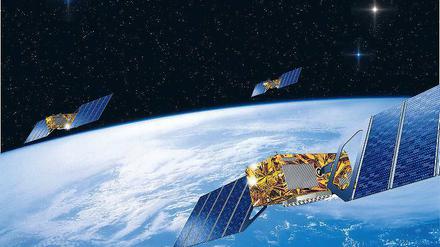 Wo bin ich? Satelliten können Aufenthaltsorte und Bewegungen erfassen. Hier ein Satellit des Navigationssystems Galileo. 