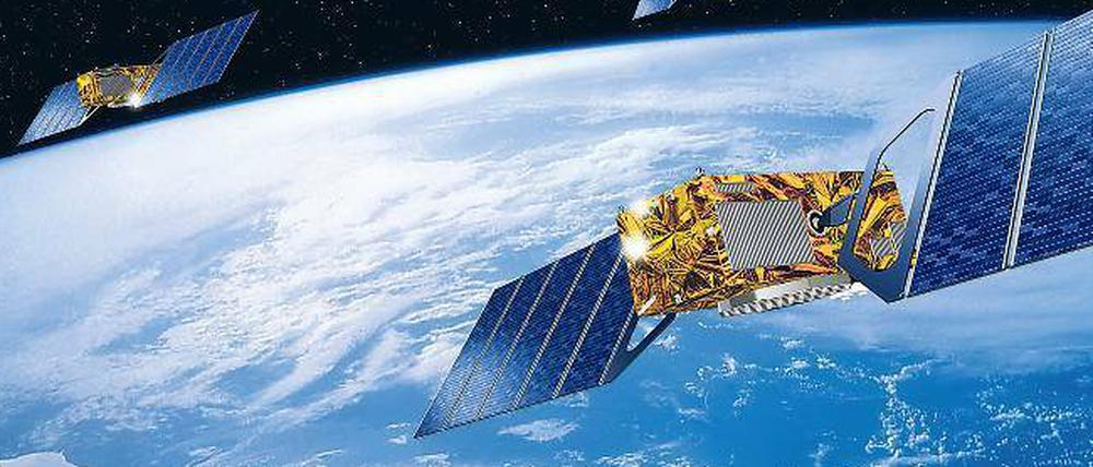 Wo bin ich? Satelliten können Aufenthaltsorte und Bewegungen erfassen. Hier ein Satellit des Navigationssystems Galileo.