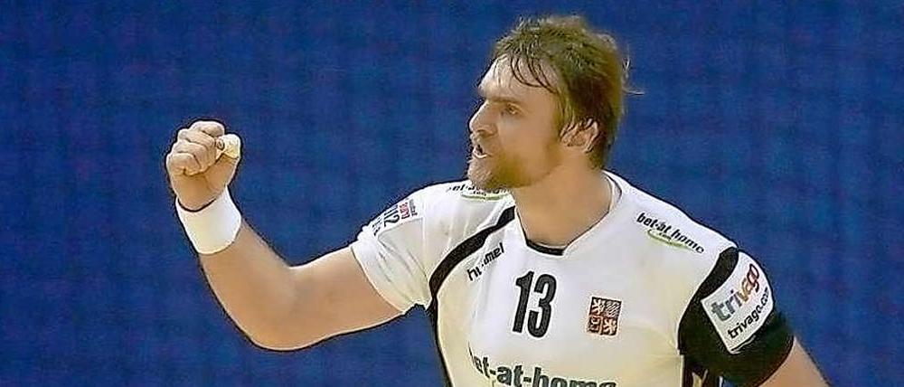 Entschlossen. Der tschechische Nationalspieler Horak.