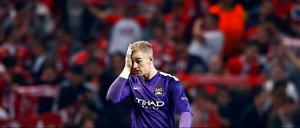 Alone in Munich. Joe Hart's blunders against FC Bayern did nothing to ease the criticism which is being poured upon him. 