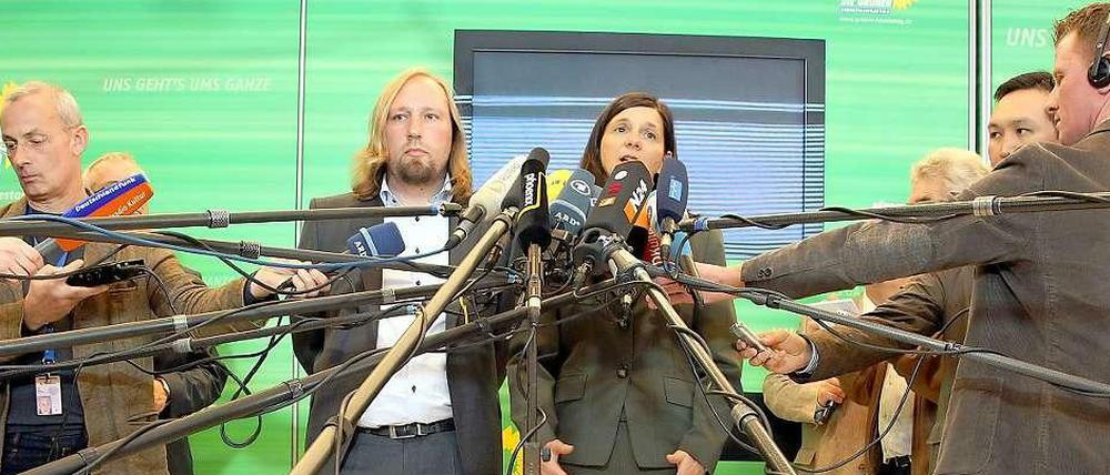 Anton Hofreiter und Katrin Göring-Eckardt stehen von künftig an der Spitze der Grünen.