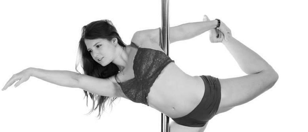 Be Cowan has been practising pole for two years.