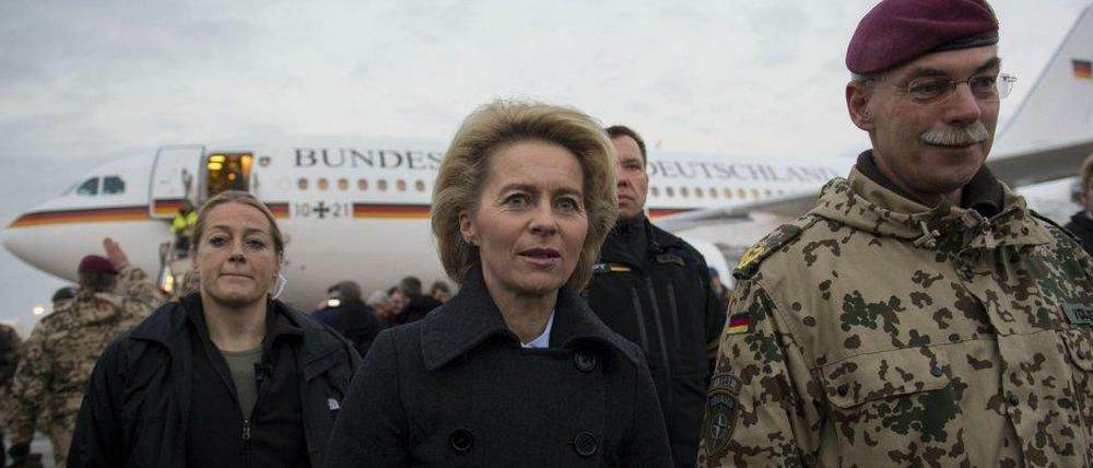 Ursula von der Leyen (CDU) in Masar-i-Scharif.