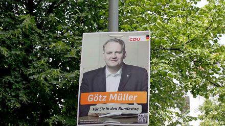 Er hält die Stellung. Götz Müller wirbt und wirbt und wirbt...