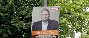 Er hält die Stellung. Götz Müller wirbt und wirbt und wirbt...