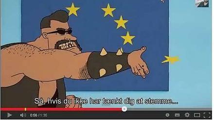 "Voteman" in Aktion. Ausschnitt aus dem umstrittenen Video.