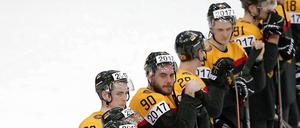 Hier gibt es nichts zu Feiern. Das deutsche Team nach dem Spiel gegen die USA.