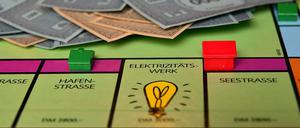 Das Elektrizitätswerk im klassischen Monopoly. 