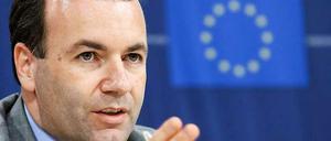 Der Chef der konservativen EVP-Fraktion im Europaparlament, Manfred Weber (CSU).