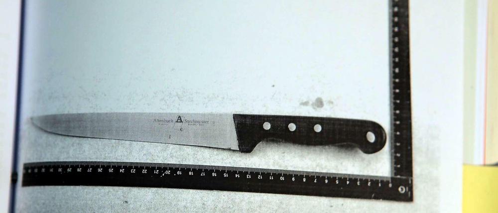Die Berliner Polizei leistet Aufklärungsarbeit unter dem Motto "Messer macht Mörder".