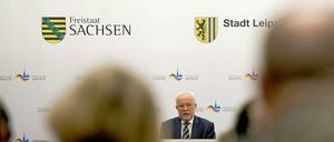 Lothar de Maizière bei einer Veranstaltung des Petersburger Dialogs in Leipzig. 