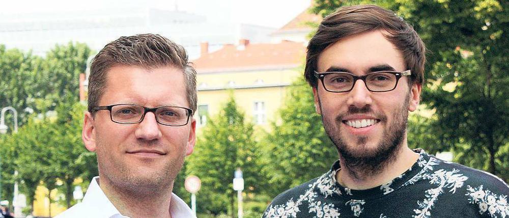 Felix Baer und Andreas Bauer erstellen Anbietern verschiedener Kurse repräsentative Werbung auf ihrer Website. 