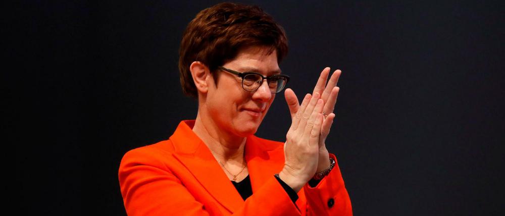 CDU-Vorsitzende Annegret Kramp-Karrenbauer auf dem Parteitag in Leipzig.
