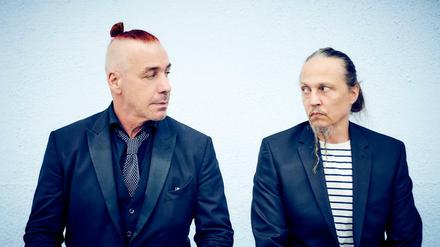 Till Lindemann, links, der Frontmann von Rammstein, und rechst Peter Tägtgren, der Alternative-Metal-Musiker aus Schweden.