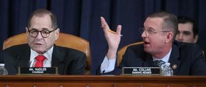 Harte Diskussionen im US-Justizausschuss: Doug Collins von den Republikanern (rechts) und Jerrold Nadler von den Demokraten 