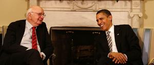 US-Präsident Barack Obama holte Paul A. Volcker, um die Banken zu regulieren.