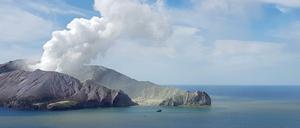 Rauchender Vulkan von White Island