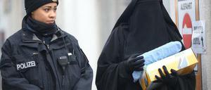 Eine Szene vom Salafisten-Treffen Mitte Januar in Berlin.
