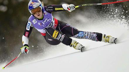 Lindsey Vonn verletzte sich schwer beim Super-G in Schladming.