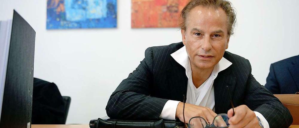 Hans Barlach am Donnerstag im Frankfurter Landgericht.