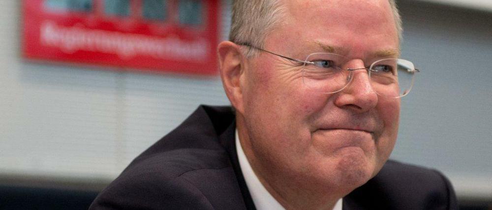 Hilf, Himmel! Peer Steinbrück würde zu gern ein zweites TV-Duell bestreiten. Nur wird es das nicht geben. 