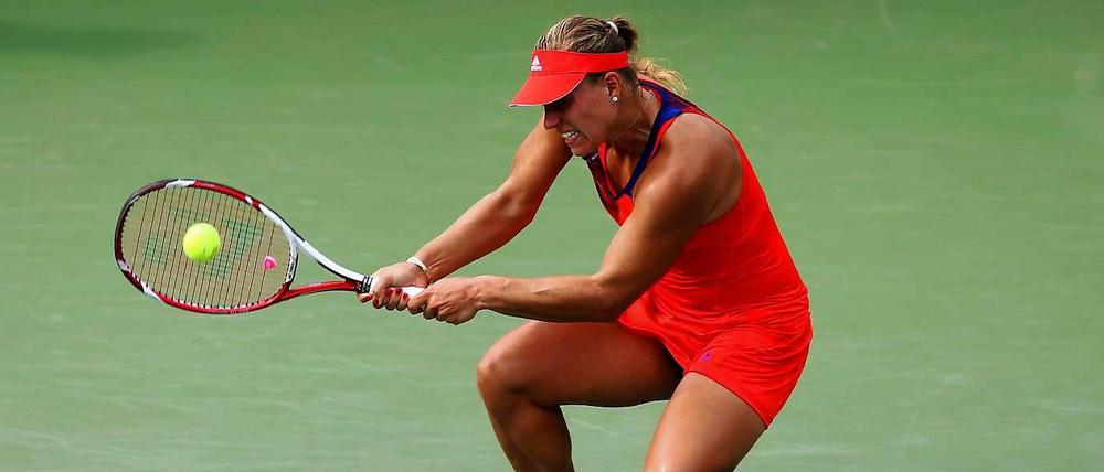 Bei den US-Open draußen, in Berlin dabei. Angelique Kerber ist Schirmherren des Turniers. 